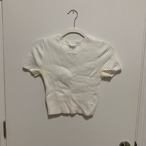 Abercrombie White Sweater Tee